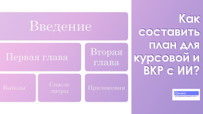 План для курсовой и диплома с помощью нейросети – быстрый гайд