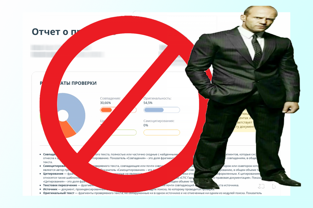 отчёт о проверке на оригинальность