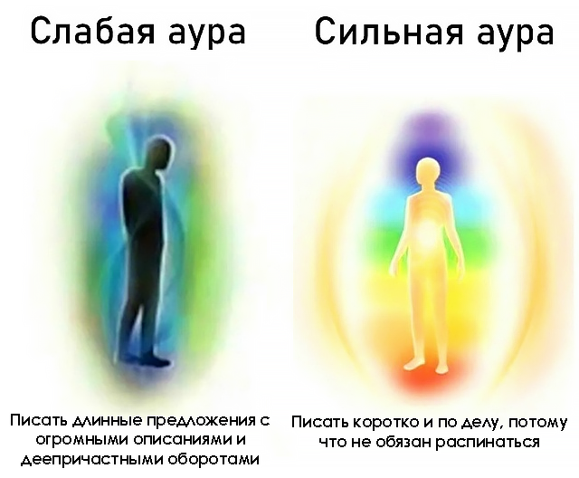 слабая и сильная аура